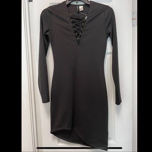 Black Long Sleeve Bodycon Dress